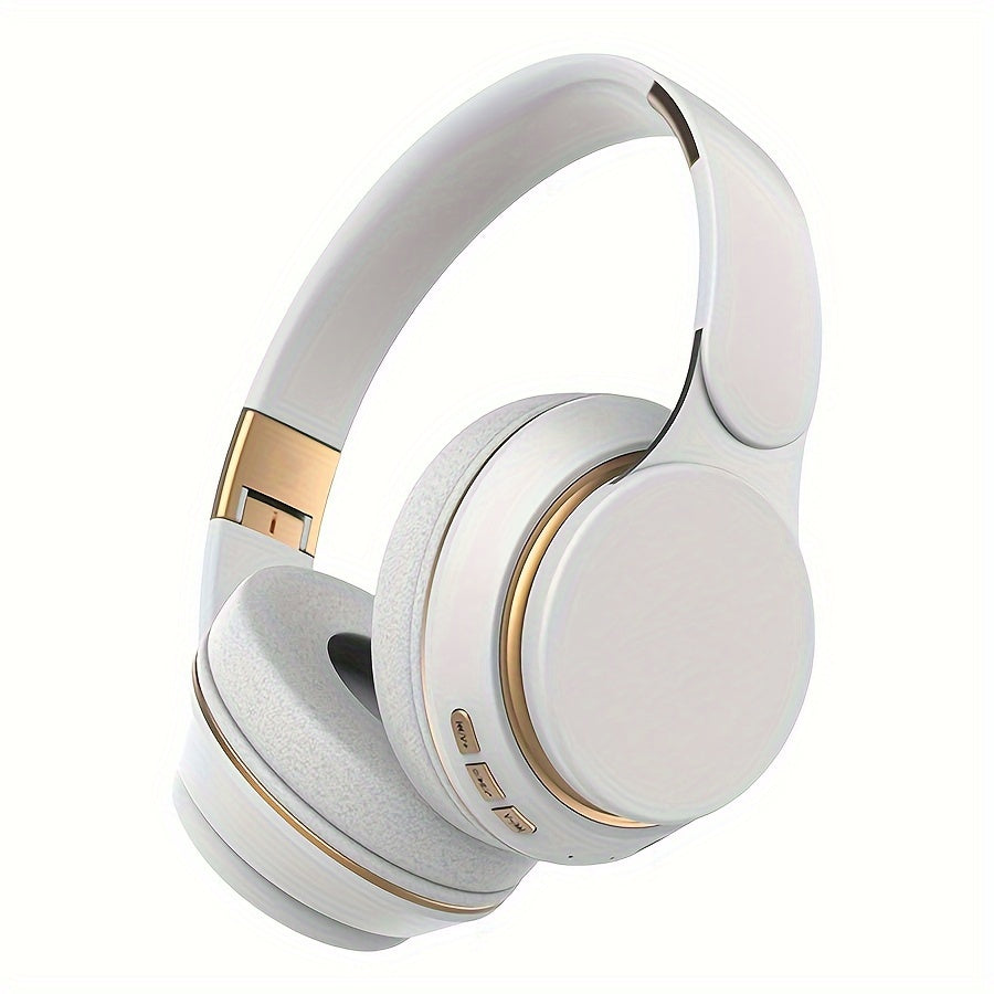 Wireless Over-Ear Headphones With Built-In Mic For PC Tablet Smartphone