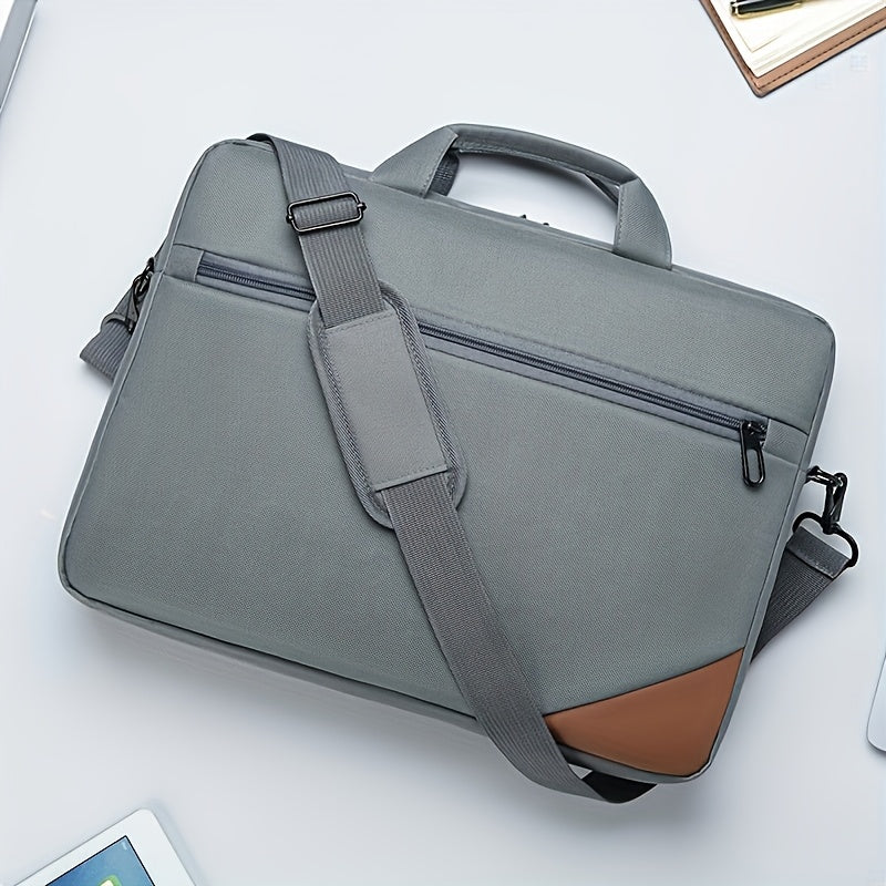 15.6-inch Lightweight Ultra-thin Anti-theft Laptop Crossbody Bag | Shockproof Briefcase with Expandable Compartments And Multi-layer Storage Bags, Suitable for Business, Travel, And Daily Commuting